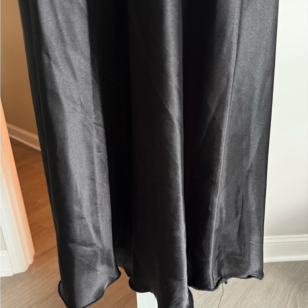 Bebe Black midi Slip Dress for Night Out - Picture 6 of 6